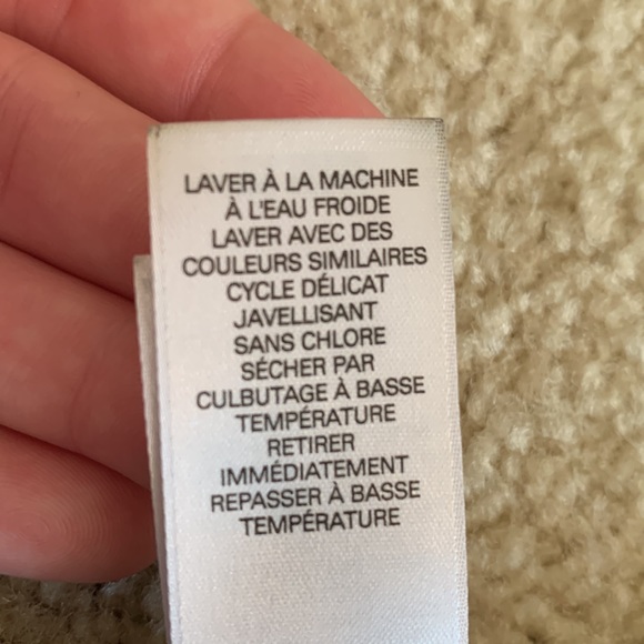 Liz & Co Crossover Blouse, Size Small, Black and White - Picture 6 of 8